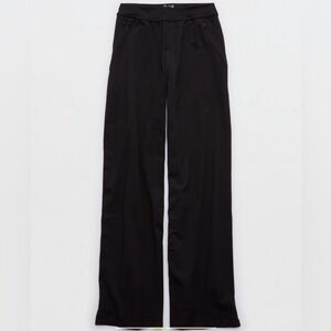 Offline by Aerie Hugger Trouser Black Wide-Leg Pants Size L NWT